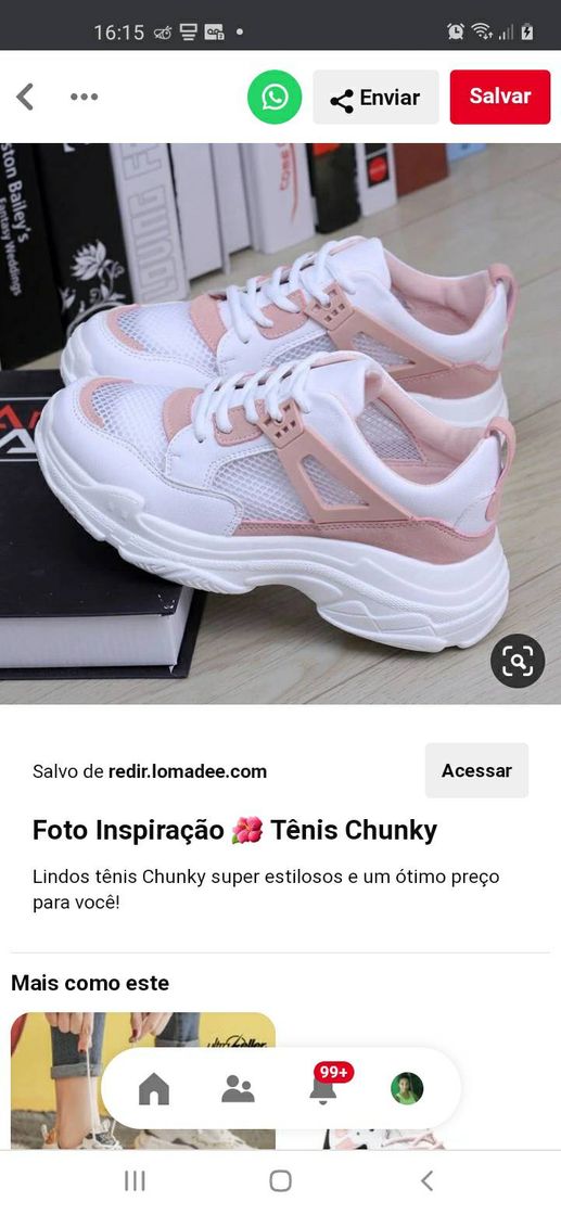 Moda Tênis fofo