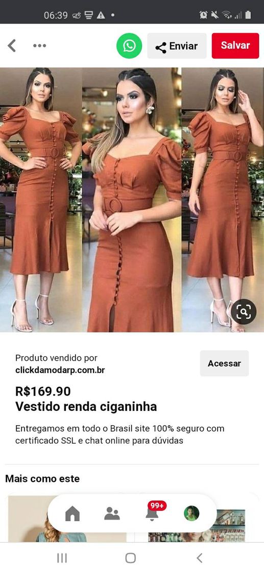 Moda Vestido elegante