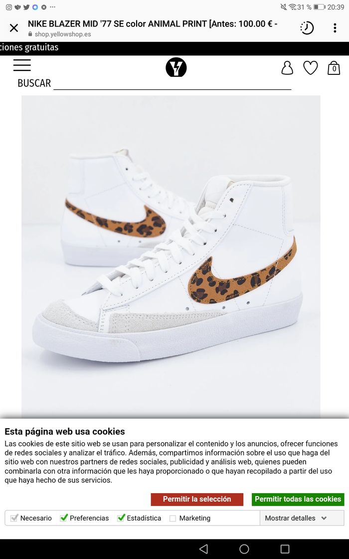 Products Nike blazer mid leopardo