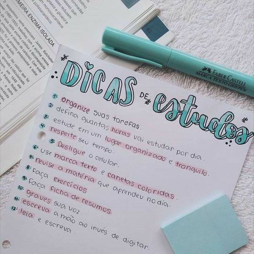 dicas de estudo 