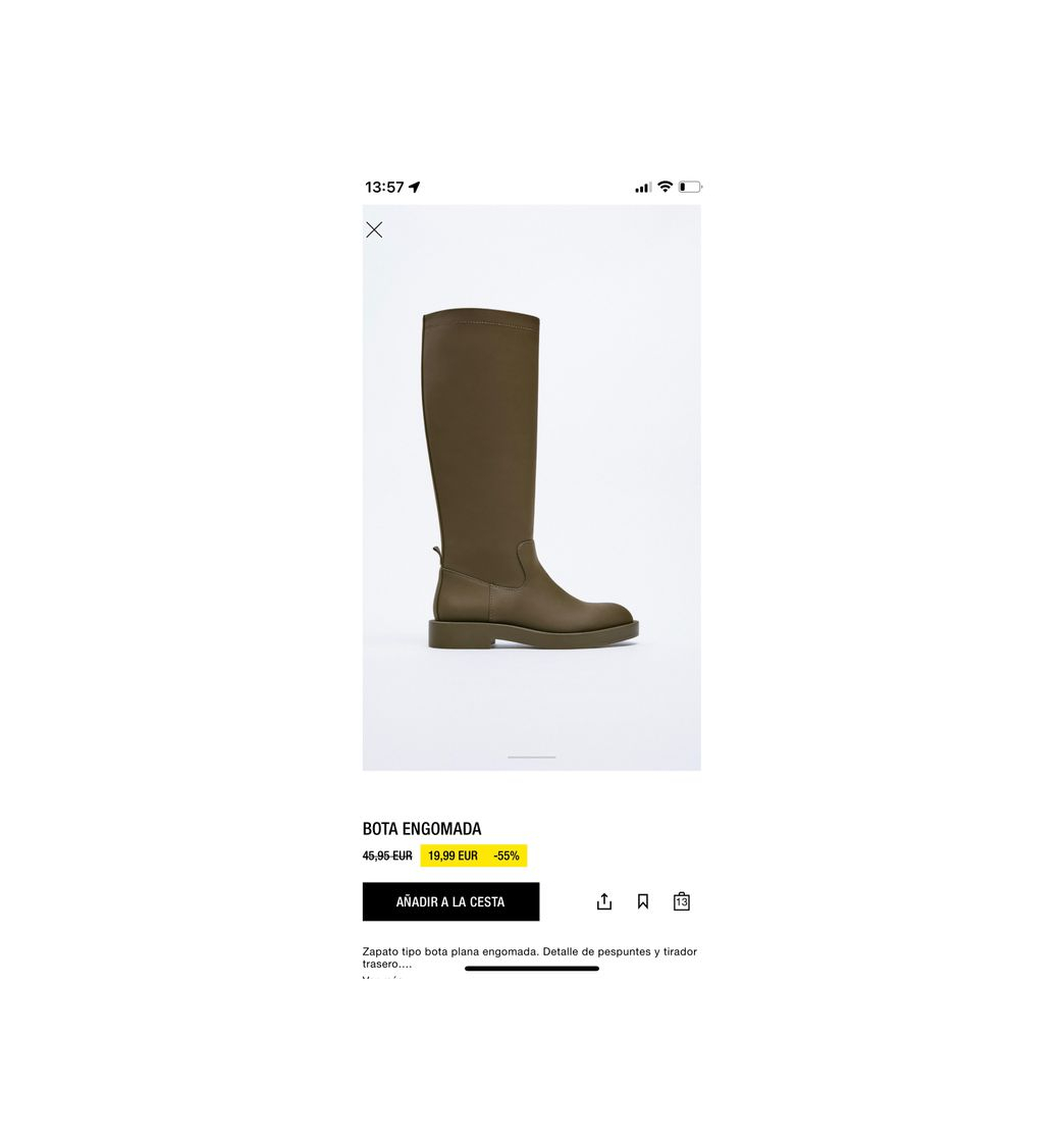 Bota engomada