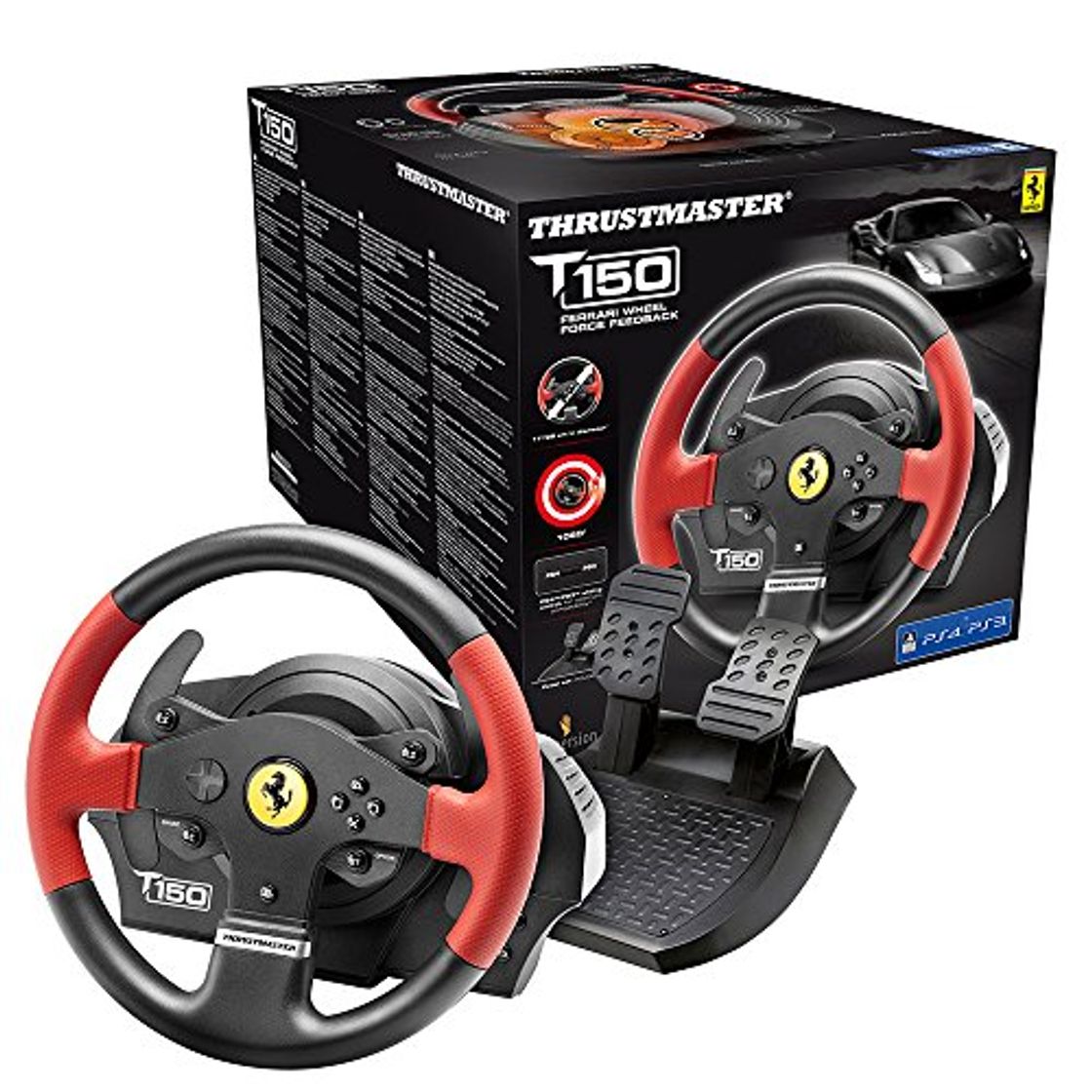 Social Thrustmaster T150 Ferrari Edition, Volante PS4