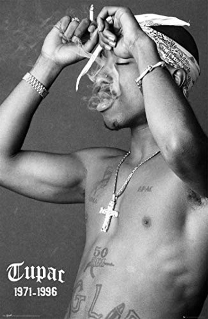 Home Theissen Tupac Smoke - Póster enmarcado