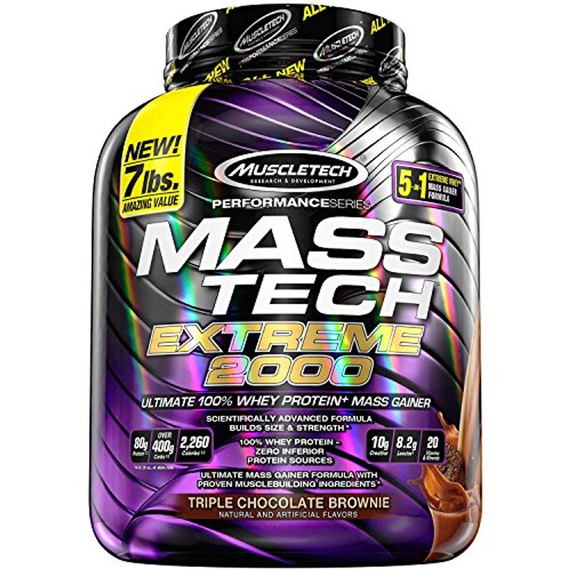 Producto Muscletech Performance Series Mass Tech Extreme 2000 Triple Chocolate Brownie