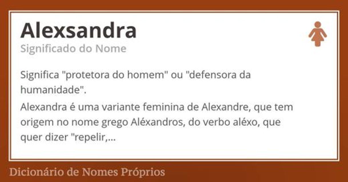 Fashion Significado do nome Alessandra - Dicionário de Nomes Próprios