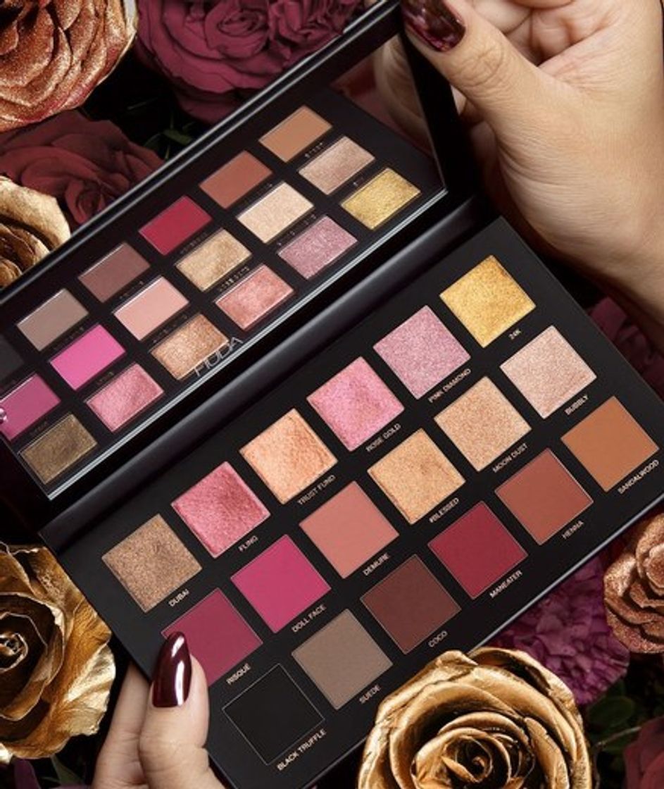 Social Exclusiva paleta de oro rosa desmontada – Huda belleza