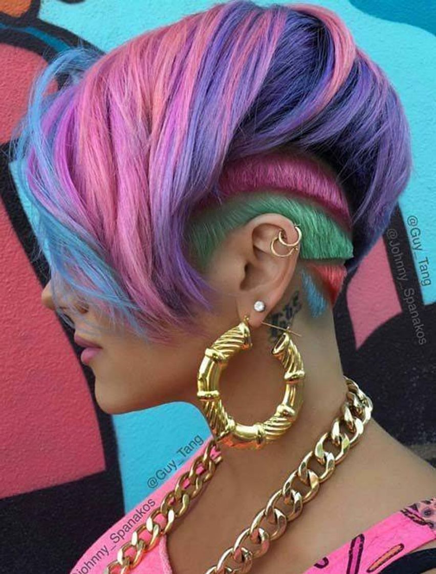 Moda Colorful hair