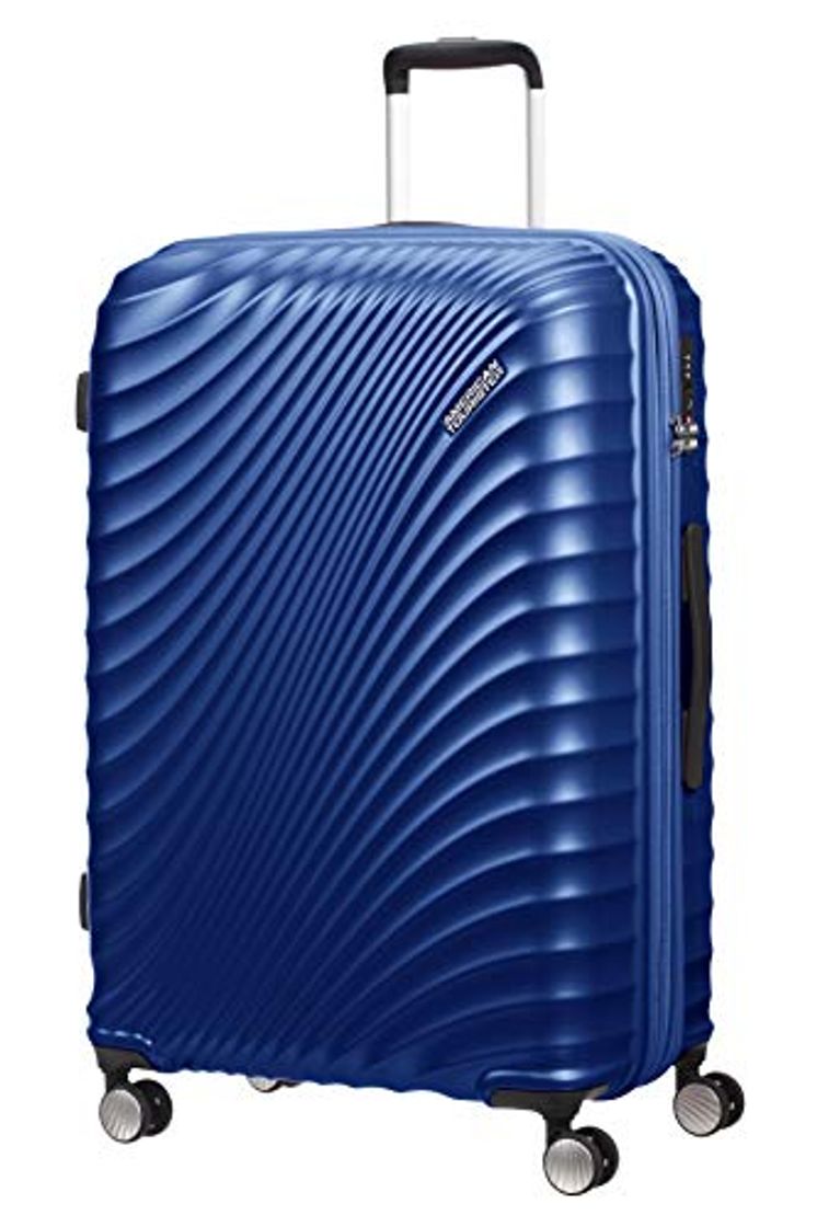 Product American Tourister Jetglam Spinner L Expandible Maleta, 77 cm, 109 L, Azul