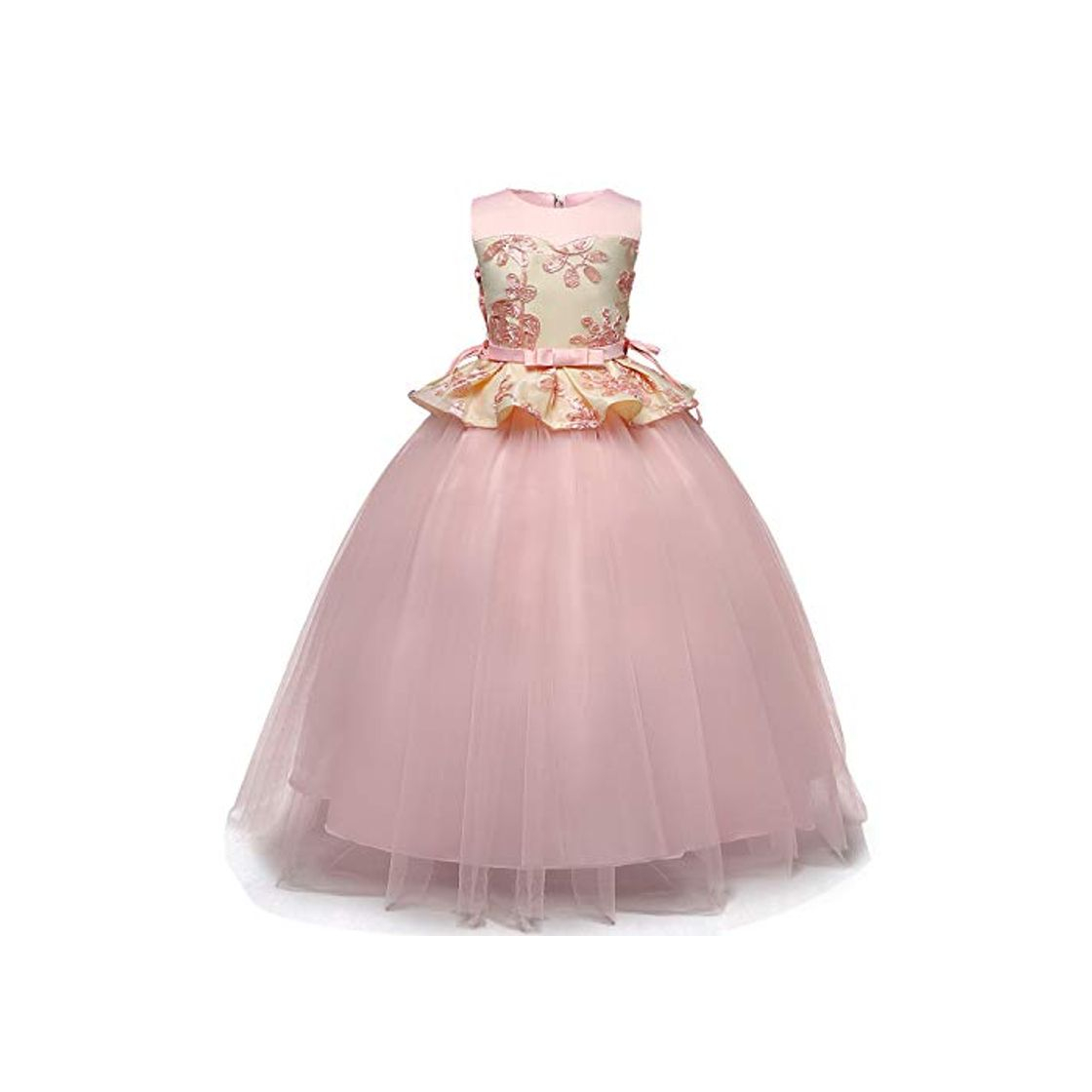 Fashion TTYAOVO Vestido de Princesa con Bordado sin Mangas para Niñas Vestido de