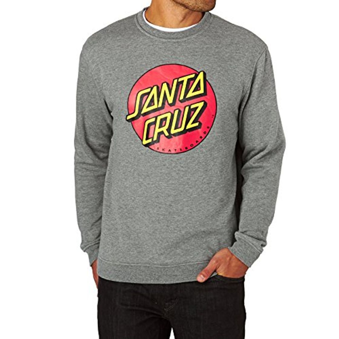 Moda Sudadera Santa Cruz - Classic Dot gris talla: L