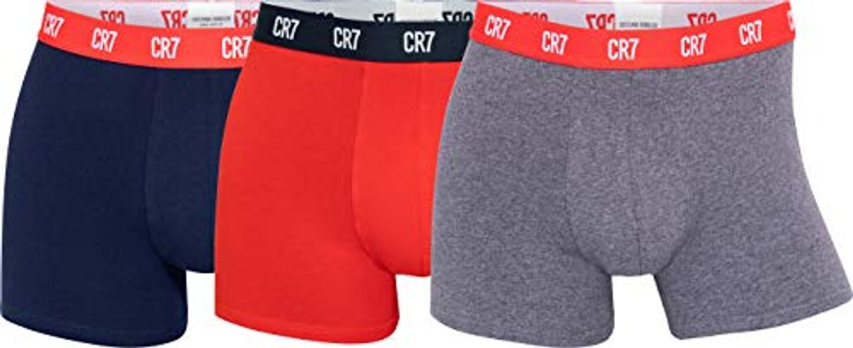 Products CR7 Cristiano Ronaldo - Calzoncillos bóxer para Hombre (3 Unidades) 1 Azul