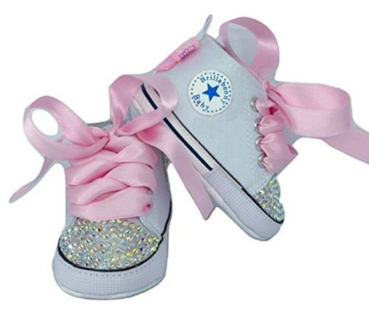 Zapatos para niña recién nacido con cristales de estrás, Baby Shoes Eventos