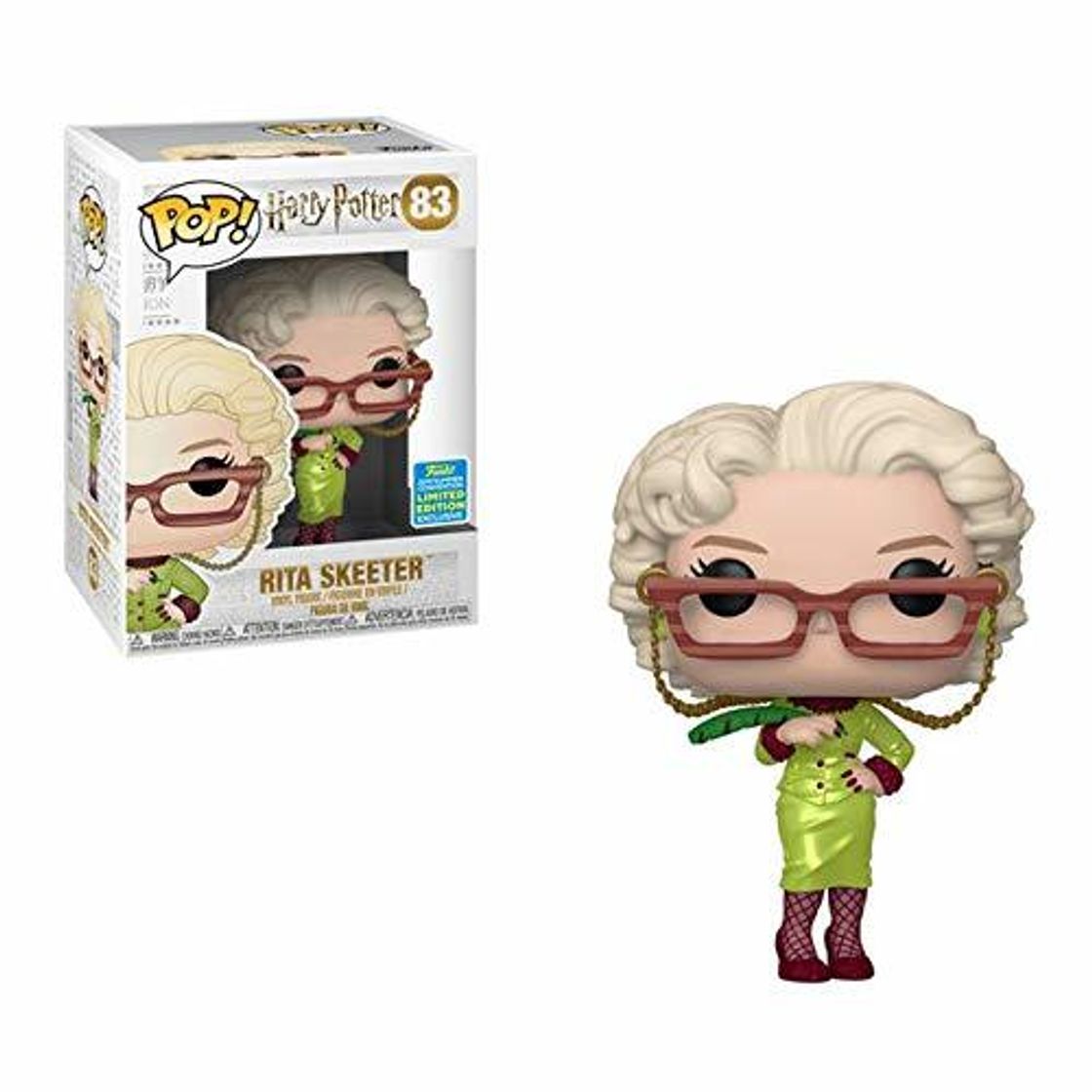 Social Funko Pop Harry Potter Rita Skeeter with Quill SDCC 2019 Shared Sticker