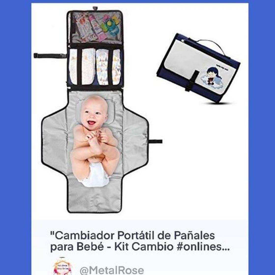 Producto Cambiador Portátil de Pañales para Bebé