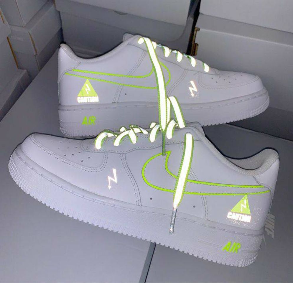 Moda Nike air force 1 neon👟❤