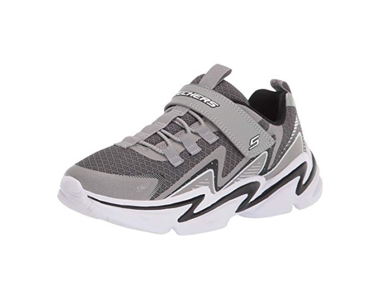 Productos Skechers Lightweight Gore & Strap Snea, Zapatillas Niños, Gris Sintético