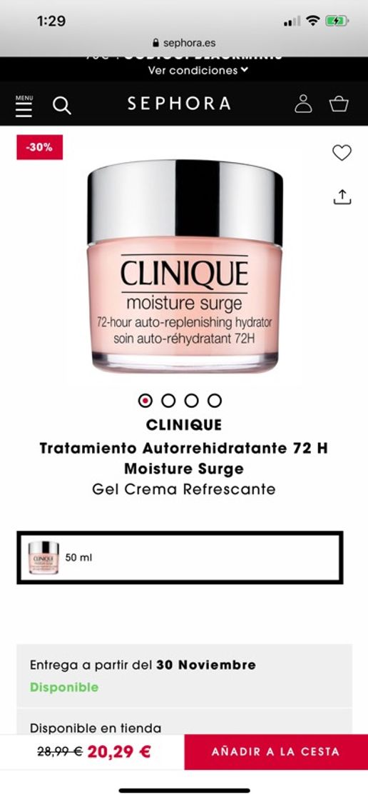 Fashion Tratamiento autorrehidratante 72 h Moisture Surge