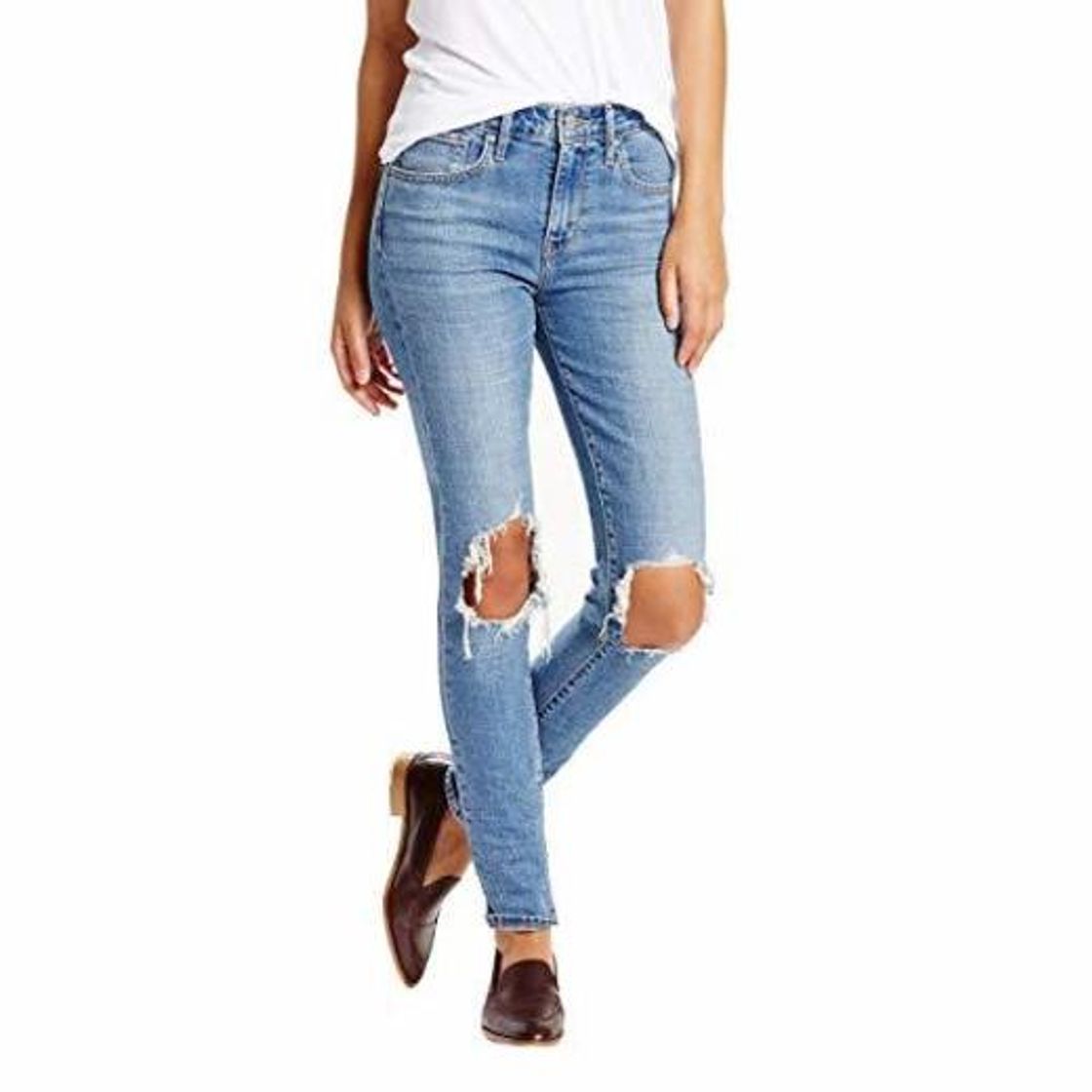 Fashion Levi's Women's 721 High Rise Distressed Skinny Jeans