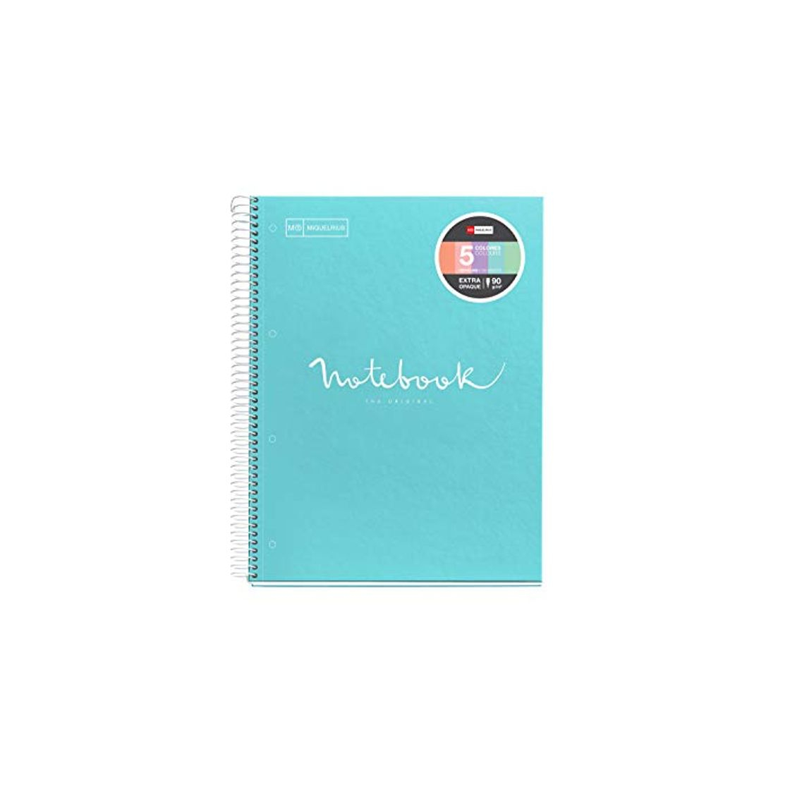 Producto Miquelrius - Cuaderno Espiral Microperforado, Cubierta Cartón Extraduro, Tamaño A4 210 x