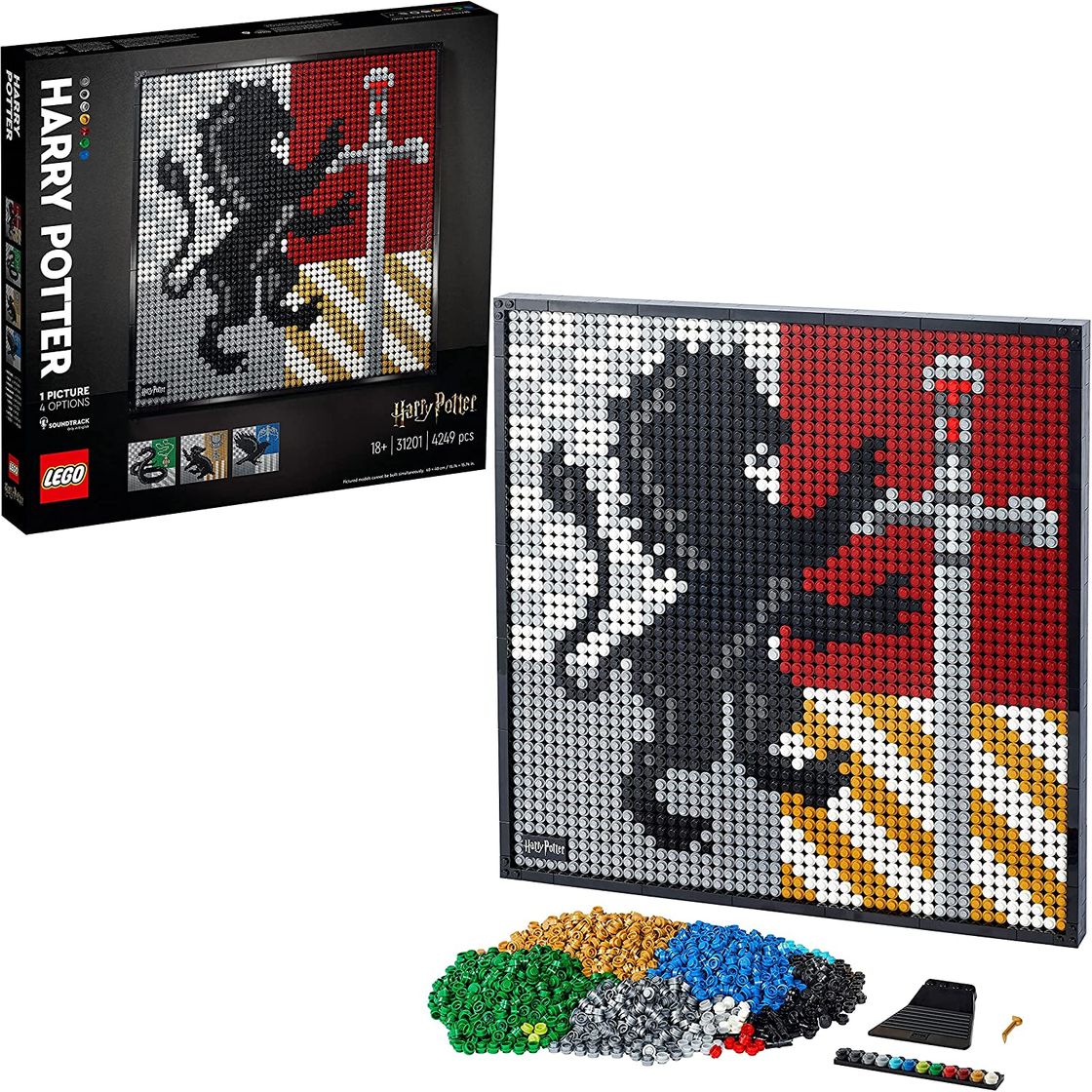 Producto LEGO Art Harry Potter Escudos de Hogwarts 