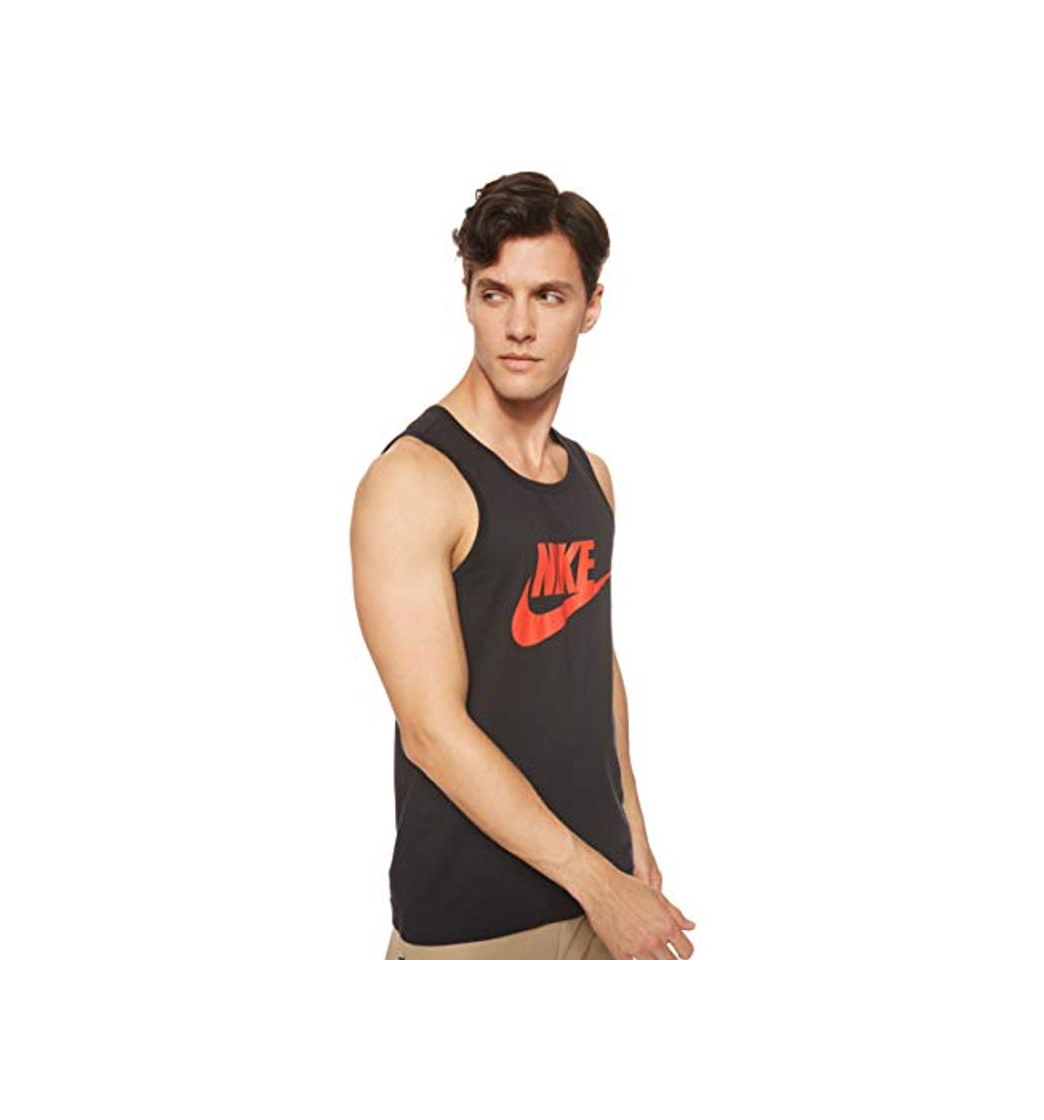 Fashion NIKE M NSW Tank Icon Futura Camiseta sin Mangas, Hombre, Black/