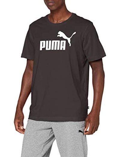 Puma Essentials LG T Camiseta de Manga Corta, Hombre, Negro