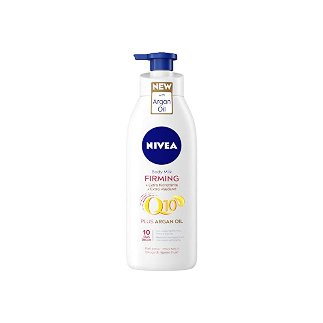 Belleza NIVEA Q10 Aceite de Argán Body Milk hidratante Reafirmante, Hidratante