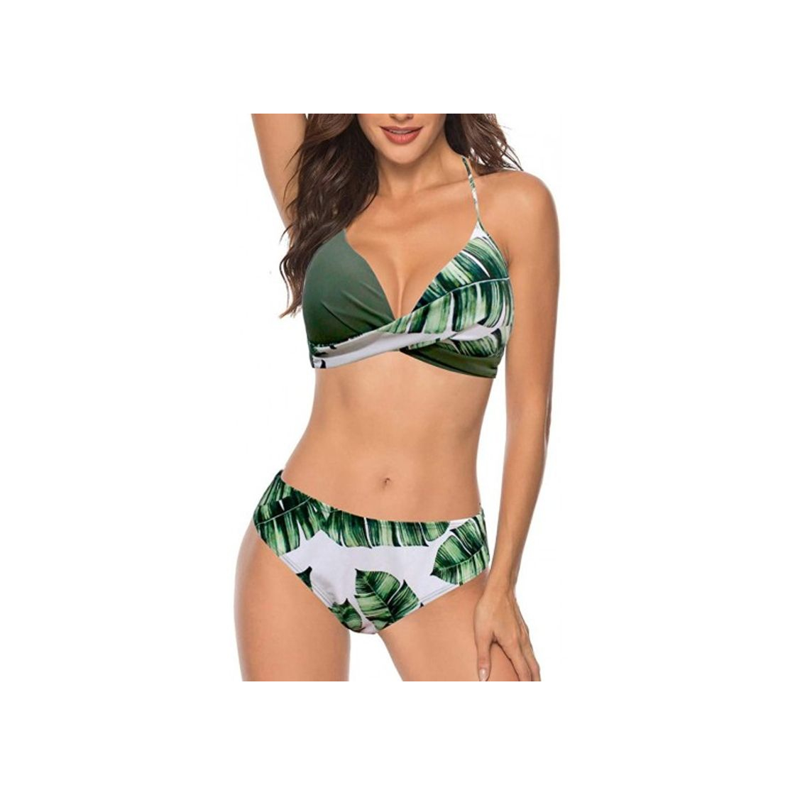 Fashion CheChury Traje de Baño Bikini Mujer 2020 Bohemio Push Up con Relleno Tirantes Ajustables Dos Piezas Tops de Bikini Estampado Acolchado Baño Ropa de Playa