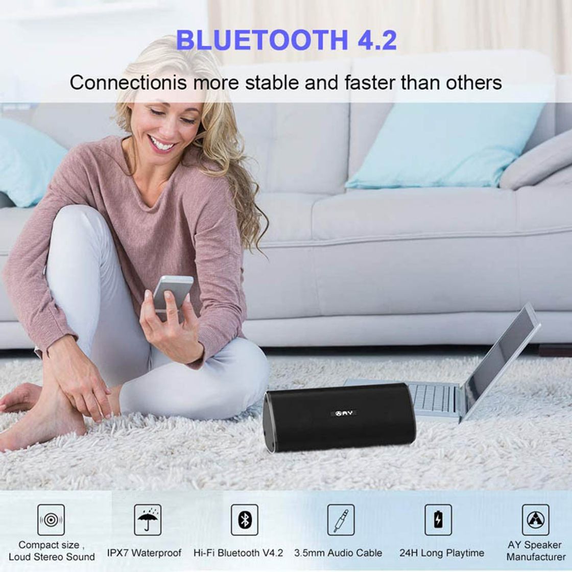 Electrónica Altavoz Portátil Bluetooth 4.2 AY de 30W Impermeable IPX7