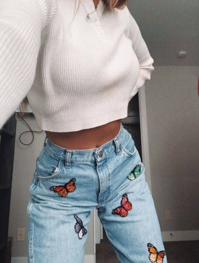 Fashion Jeans com borboletas 🦋