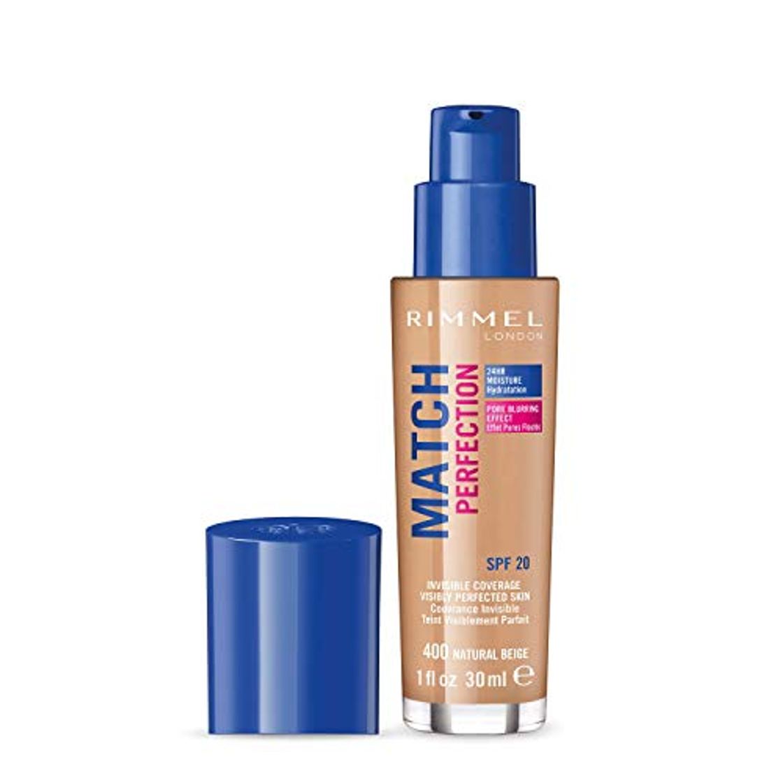 Social Rimmel London Match Perfection Foundation Base de Maquillaje Tono 400 Natural Beige