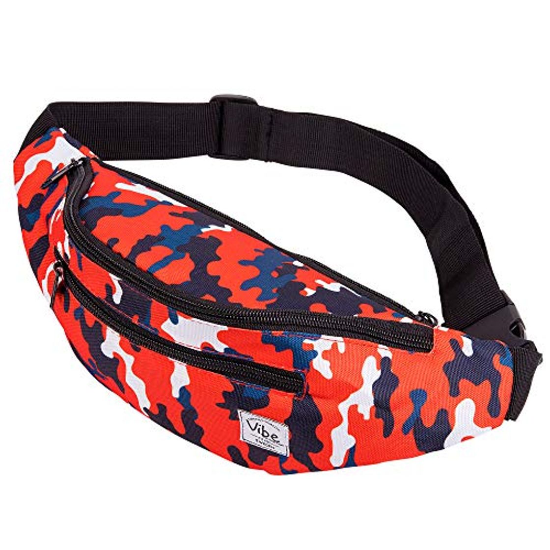 Fashion Vibe Fanny Pack para hombres y mujeres - Muchos estampados - Negro