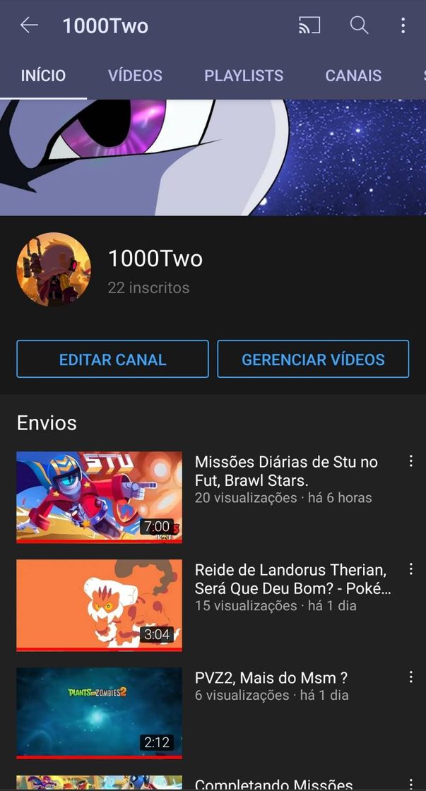 Moda Meu Canal do YouTube 