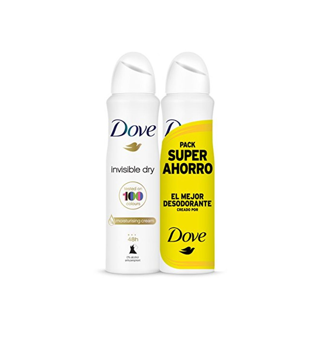 Beauty Dove Invisible Dry Desodorante Antitranspirante en Aerosol Antimanchas en 100 Colores sin