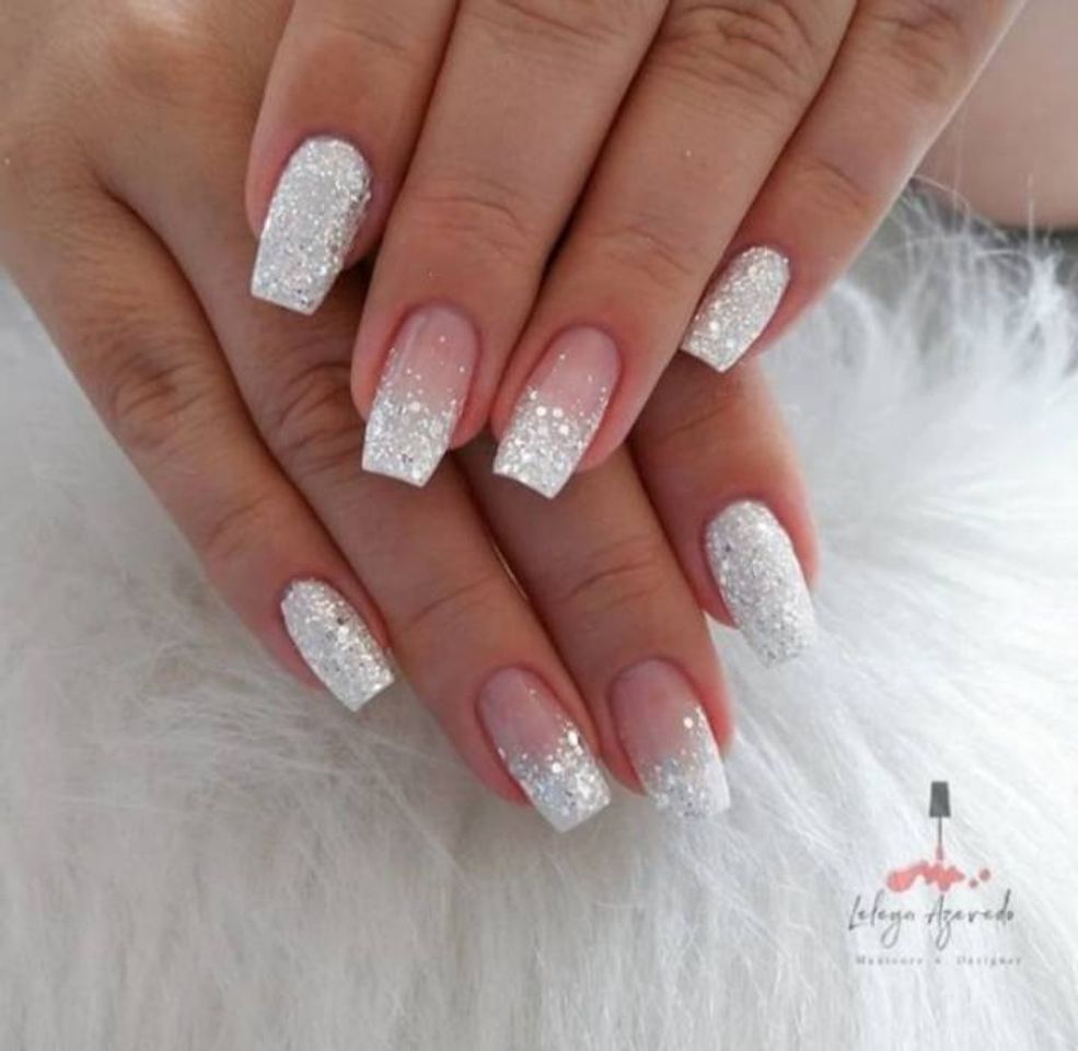 Fashion Branco com glitter💅