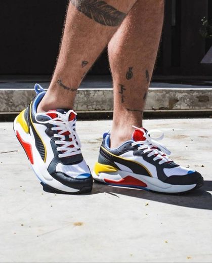 Puma X-ray blue, red and yellow