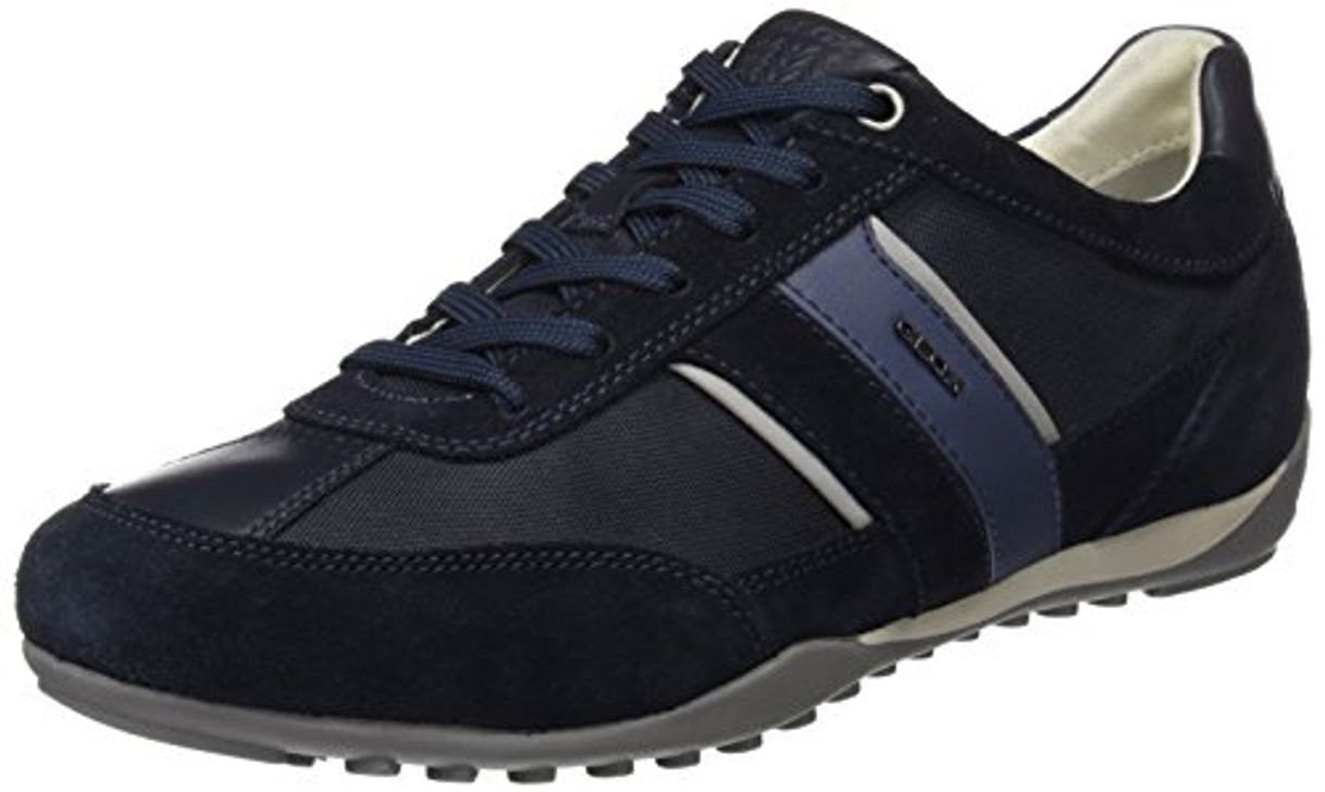 Fashion Geox U Wells C, Zapatillas Hombre, Azul