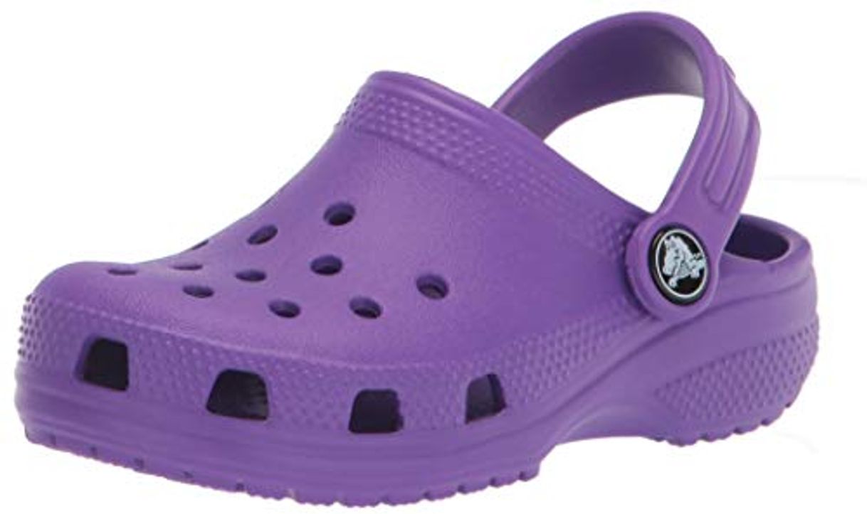 Fashion Crocs Classic Clog K, Zuecos Unisex Niños, Neon Purple, 29