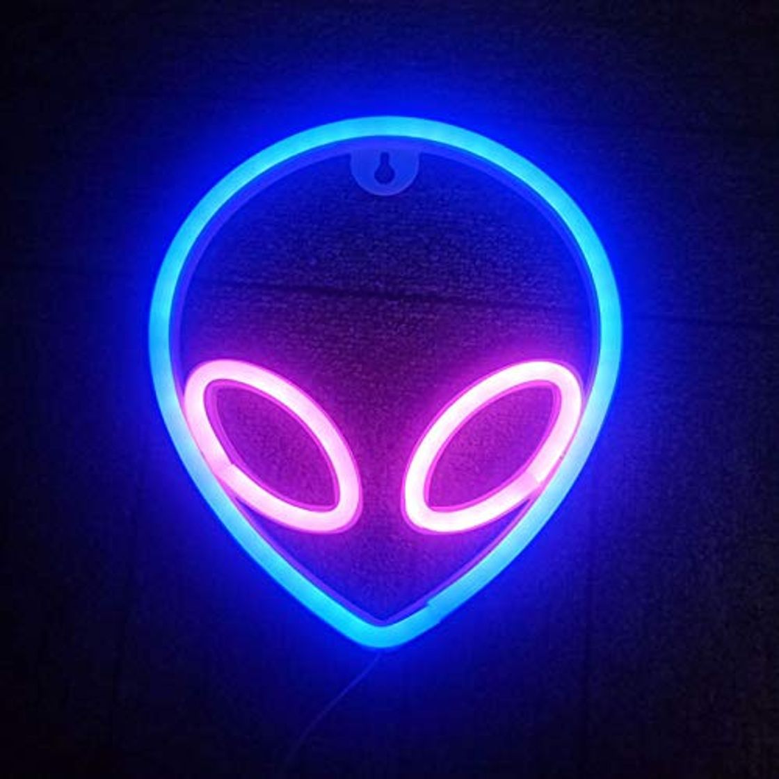 Home Alien Neon Light, LED Alien Night Light Batería/USB Alien Neon Signs Luz