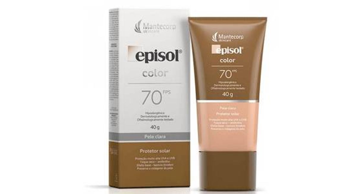 Episol Color Pele Clara FPS70 Protetor Solar 40g
