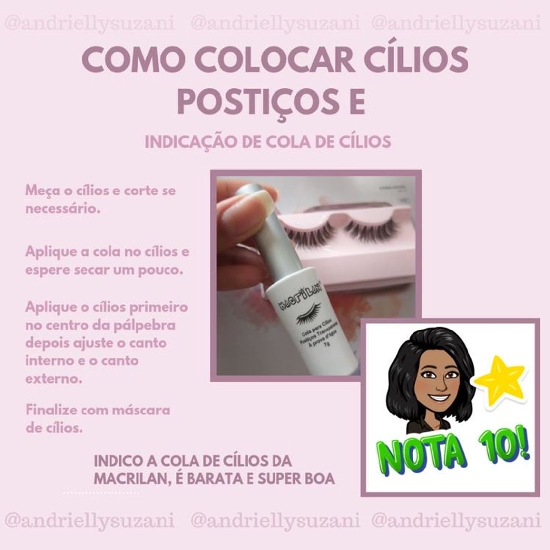 Producto Como colocar cílios postiços