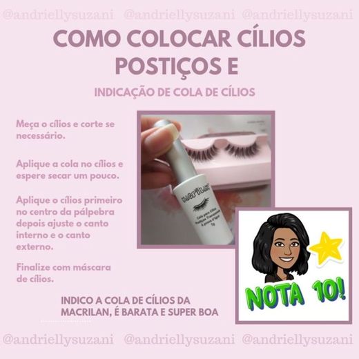 Como colocar cílios postiços