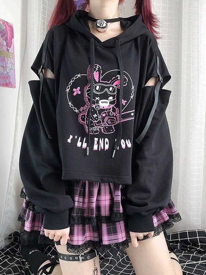 Fashion look pinkgoth 