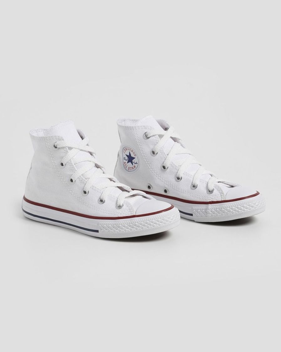 Moda All Star Cano Alto Branco