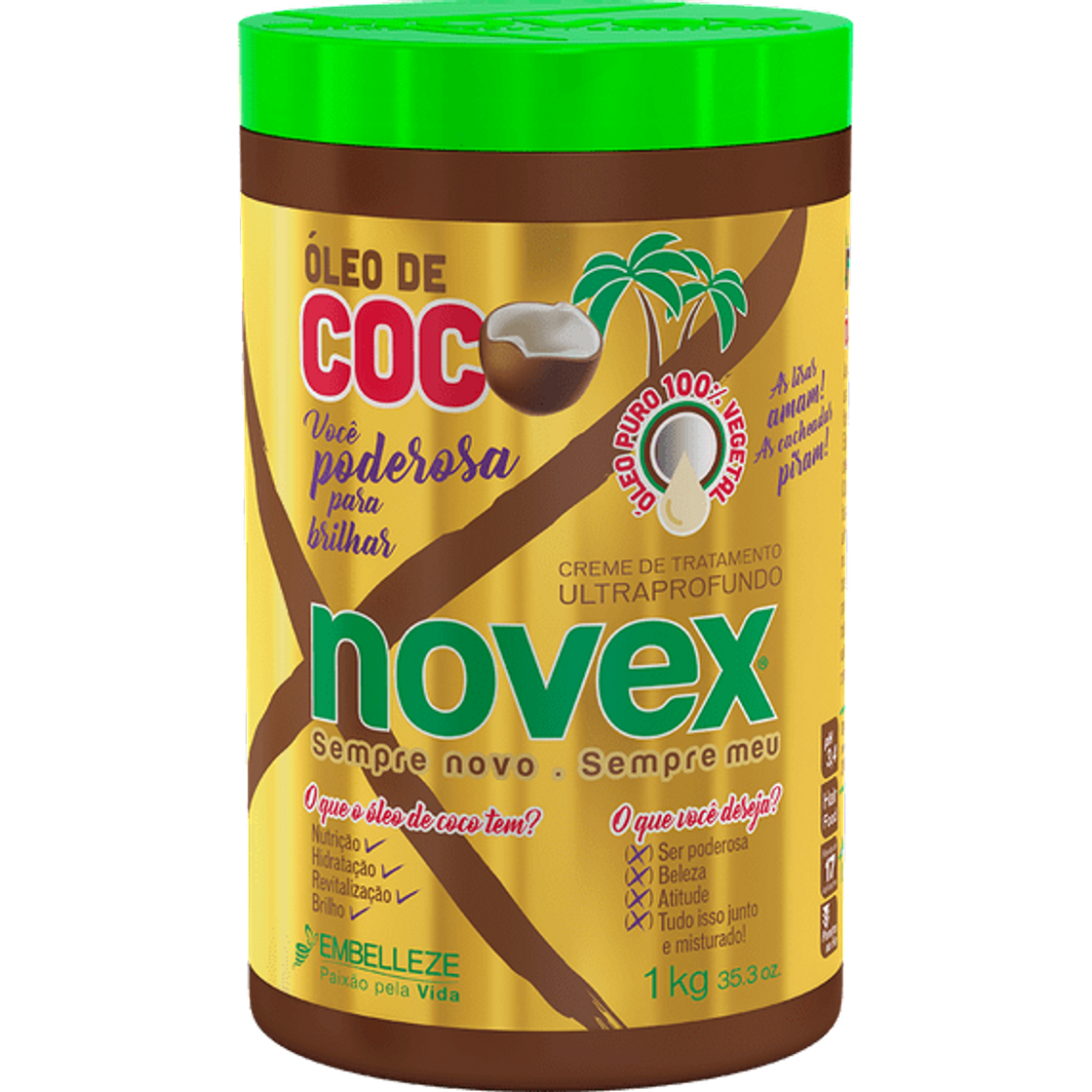 Moda Novex Óleo de cocô 