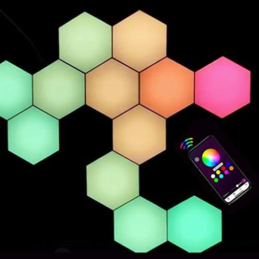 Paneles de luz inteligentes APP Control Hexagon Light Montaje En Pared Inteligente