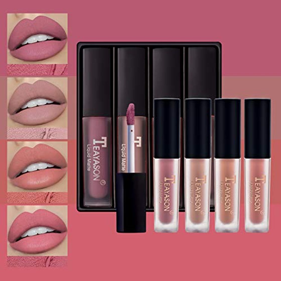 Mimore Mate Pintalabios Brillo de labios Set de regalo