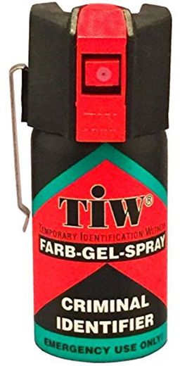 Spray De Défense Tiw Farb-Gel 40 Ml Version Clapet Ou Clip Ceinture