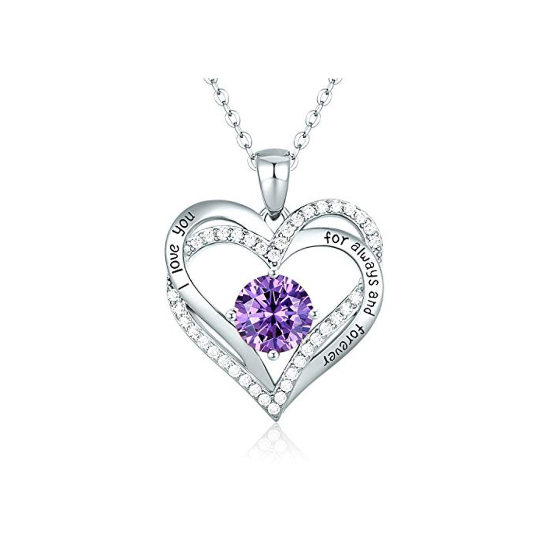 Social CDE Collares de Corazón para Mujer de Plata 925 Collares Colgante de