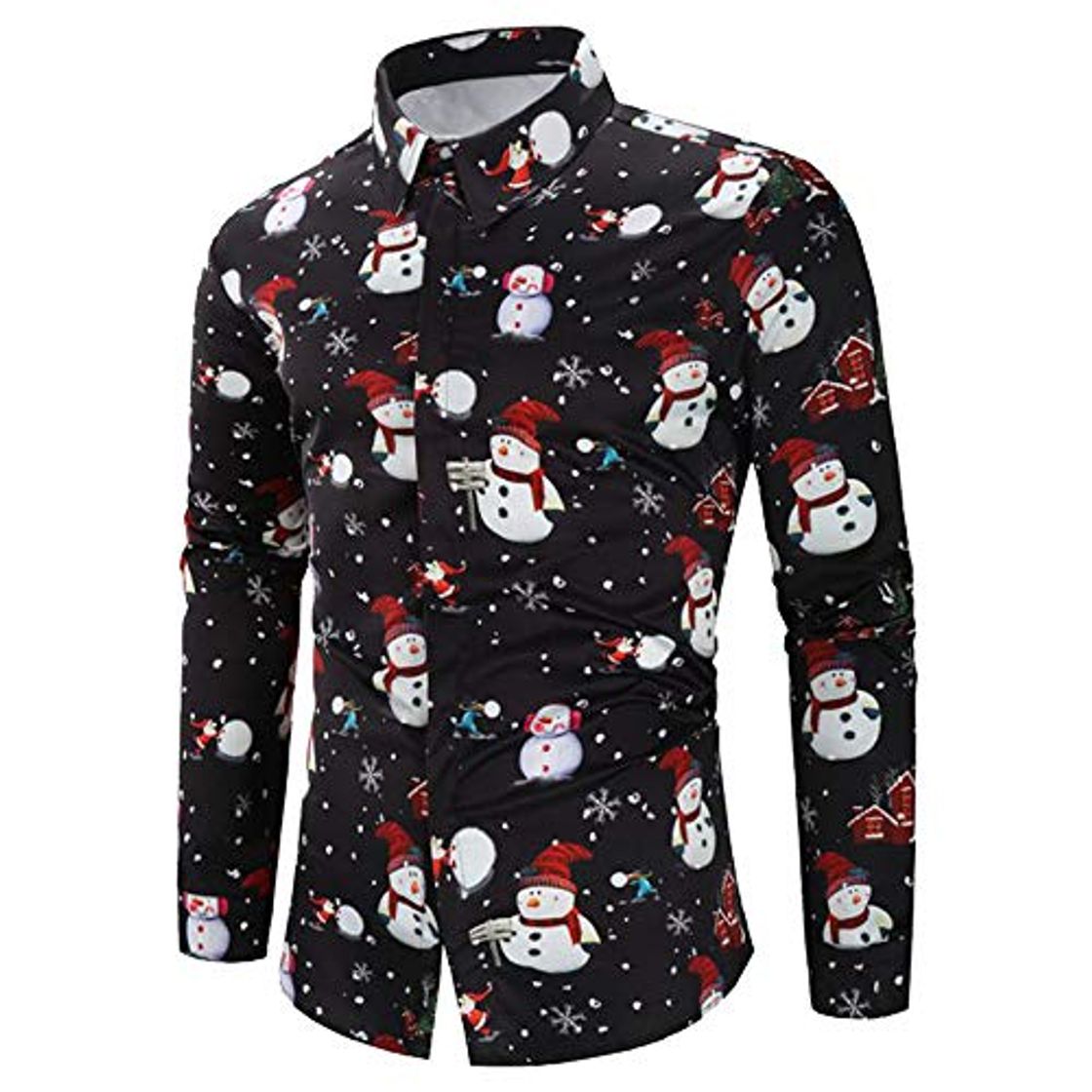 Fashion DEELIN Navidad Camisa De Manga Larga